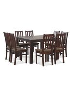 Juego de Comedor Ñuble 8 Sillas Caramelo Chocolate