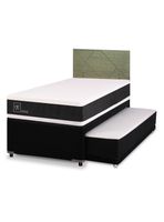 Diván Ortopedic Black 1.5 Plazas Respaldo Villarrica Olivo