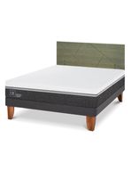 Cama Europea Ortopedic Advance 2 Plazas + Respaldo Villarrica Olivo