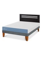 Cama Europea Excellence 2 Plazas x190 cm + Respaldo Múnich Negro
