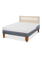Cama Europea Excellence Plus 2 Plazas + Respaldo Múnich Alpino