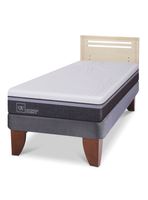 Cama Europea Ortopedic Advance 1.5 Plazas + Respaldo Múnich Alpino