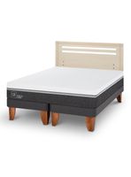 Cama Europea Ortopedic Advance 2 Plazas Base Dividida + Respaldo Múnich Alpino