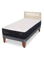 Cama Europea Premium 1.5 Plazas + Respaldo Múnich Alpino