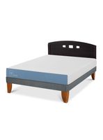 Cama Europea Excellence Plus 2 Plazas + Respaldo Gales Negro