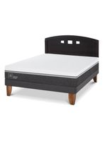 Cama Europea Ortopedic Advance 2 Plazas + Respaldo Gales Negro