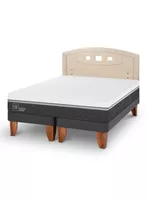Cama Europea Ortopedic Advance 2 Plazas Base Dividida + Respaldo Gales Alpino