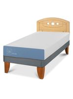 Cama Europea Excellence 1 Plaza + Respaldo Gales Mostaza