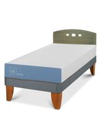 Cama Europea Excellence 1 Plaza + Respaldo Gales Olivo