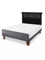 Cama Europea Smart 2 Plazas + Respaldo Dublín Negro