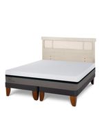 Cama Europea Balance King + Respaldo Dublín Alpino