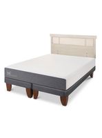 Cama Europea Smart King + Respaldo Dublín Alpino
