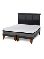 Cama Europea Balance King + Respaldo Torino Negro