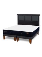 Cama Europea Premium King + Respaldo Torino Negro