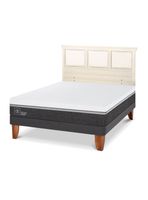 Cama Europea Ortopedic Advance 2 Plazas + Respaldo Torino Alpino