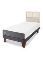 Cama Europea Smart 1.5 Plazas + Respaldo Torino Alpino