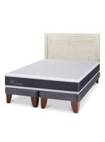 Cama Europea Ortopedic 2 Plazas Base Dividida + Respaldo Milán Alpino