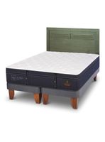 Cama Europea Grand Premium King + Respaldo Milán Olivo