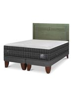 Cama Europea Lux King + Respaldo Milán Olivo