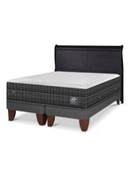 Cama Europea Lux King + Respaldo Miro Negro