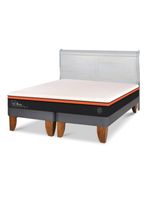 Cama Europea Bee Comfort 2 Plazas Base Dividida + Respaldo Miro Alpino