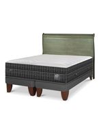 Cama Europea Lux King + Respaldo Miro Olivo