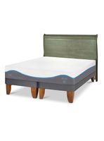 Cama Europea Alaska King + Respaldo Miro Olivo
