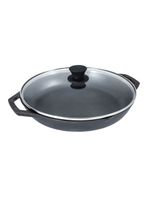 Sartén Doble Asa con Tapa de Vidrio