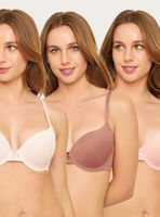 Pack 3 Sostén con Soft Cobertura Media Arco Microfibra