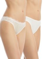 Pack 2 Bikini de Microfibra con Encaje 13126