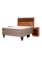 Cama Europea Bamboo Base Dividida 2 Plazas + Set Mallorca