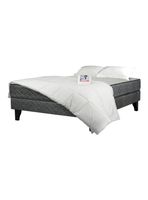 Cama Europea Apolo Black Full + Plumon + Almohadas