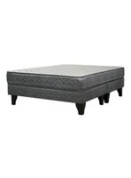 Cama Europea Apolo Black 2 Plazas Base Dividida