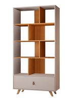 Librero Giga 8 Repisas 1 Cajón