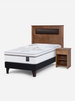 Cama Europea Art 4 1.5 Plazas + Set de Muebles Ferrara