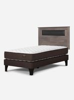 Cama Europea Ergo T 1.5 Plazas + Respaldo Ferrara