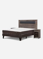 Cama Europea Ergo T 2 Plazas + Set de Muebles