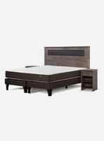 Cama Europea Ergo T 2 Plazas Base Dividida + Set de Muebles Ferrara