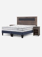 Cama Europea Autonomy King Veladores + Respaldo