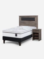 Cama Europea Art 4 1.5 Plazas + Set Muebles Ferrara