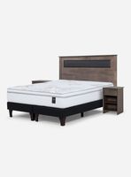 Cama Europea Art 4 King + Set Muebles Ferrara