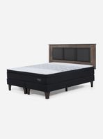 Cama Europea Tempo 2 Plazas Base Dividida + Respaldo Rachel