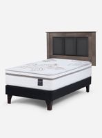 Cama Europea Art 4 1.5 Plazas + Respaldo Rachel