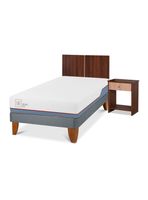 Cama Europea Excellence Plus 1.5 Plazas + Set Muebles Stylo