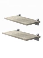 Pack 2 Repisas Concept 40 cm Gris