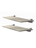 Pack 2 Repisas Concept 60 cm Gris