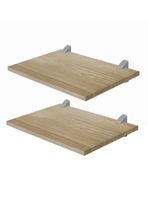 Set 2 Repisas Concept 40 cm Roble