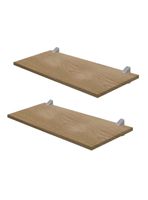 Pack 2 Repisas Concept 60 cm Roble