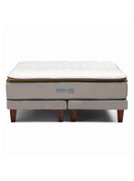 Cama Europea Sunset 2 Plazas Blanco