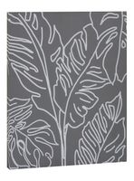 Cuadro Hoja Gris 40x50 cm